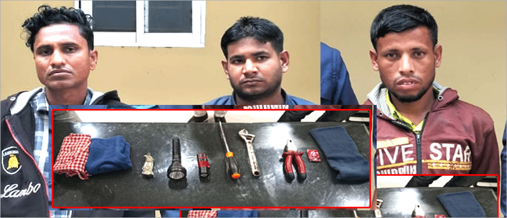 গোলাপগঞ্জে প্রবাসীর বাড়িতে ডা কা তি : আ ট ক ৪