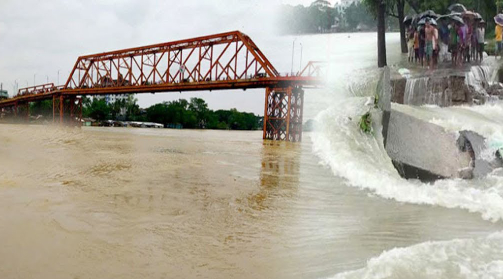 বর্ষা আ ত ঙ্কে সিলেট নগরবাসী