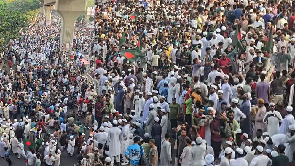 ‘আওয়ামী লীগ ব্যান করো’ উত্তাল শাহবাগ যেন আরেক ‘জুলাই’