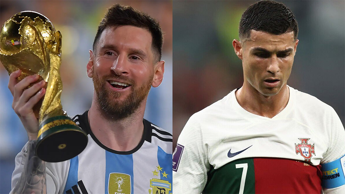 মেসি সর্বকালের সেরা, চারে রোনালদো