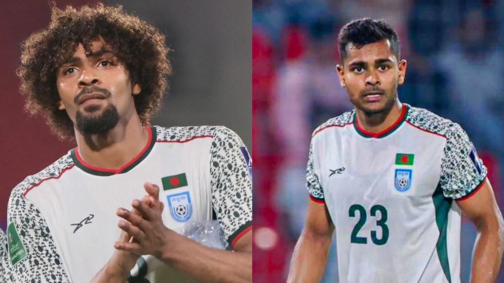 দেশের ফুটবল মাতিয়ে ঢাকা ছাড়লেন হামজা-শমিত