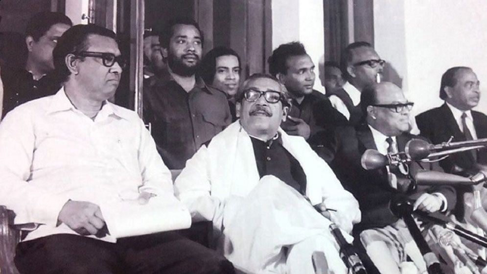 শেখ মুজিবুর রহমান ও জাতীয় চার নেতা মুক্তিযোদ্ধা