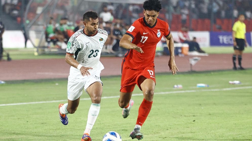 সিঙ্গাপুরের ঘাম ঝরিয়েও হার বাংলাদেশের