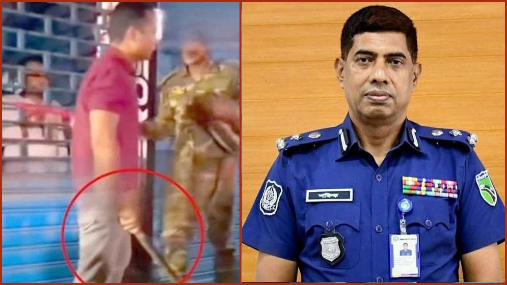 মেরুন টি-শার্ট পরা সেই যুবক প্রসঙ্গে যা বললেন ডিবিপ্রধান