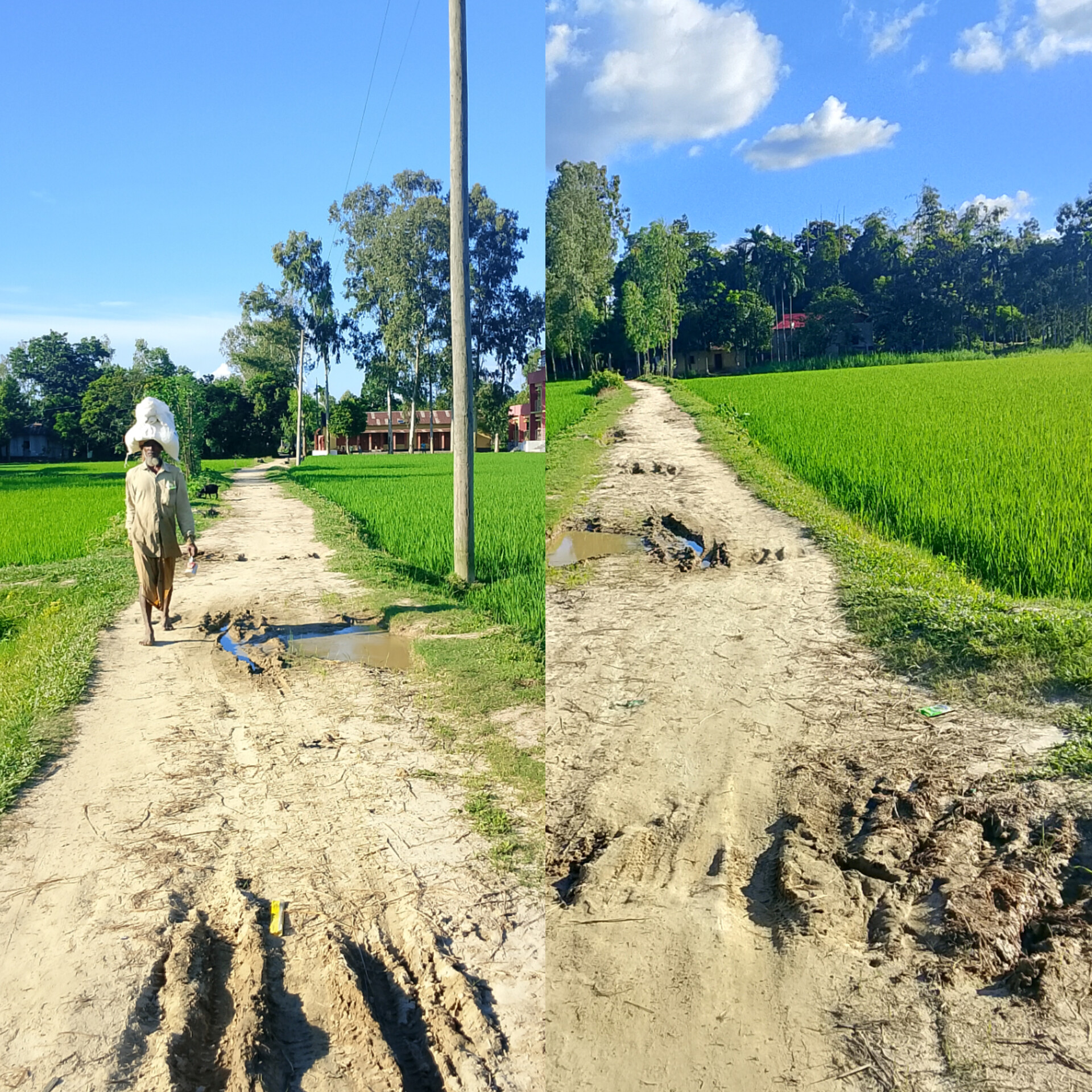 তিন কিলোমিটার কাঁচা রাস্তায় চরম ভোগান্তি, স্থবির পারকুলবাসীর জীবন