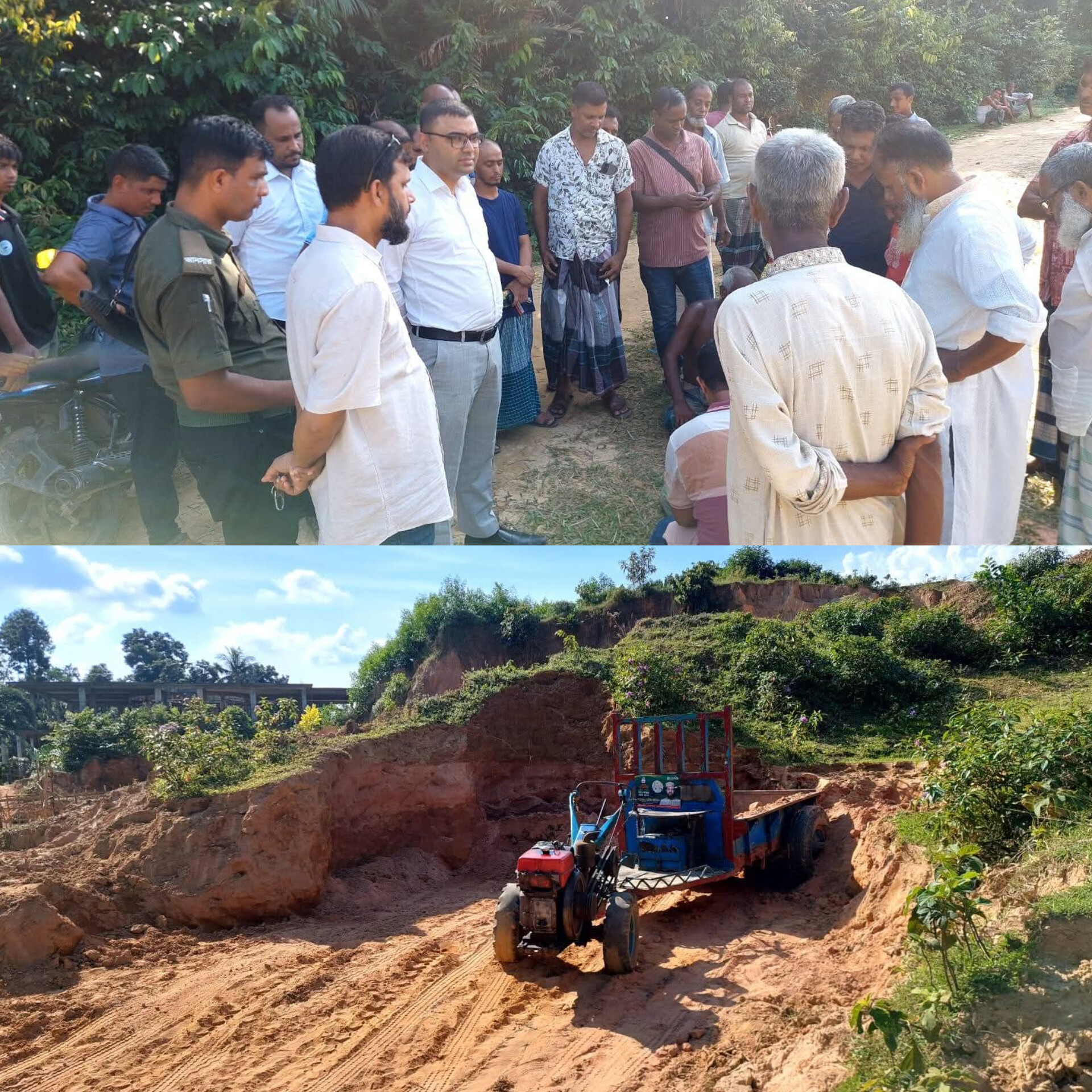 গোলাপগঞ্জে অবৈধভাবে টিলা কর্তনের অভিযোগে ৫০ হাজার টাকা জরিমানা