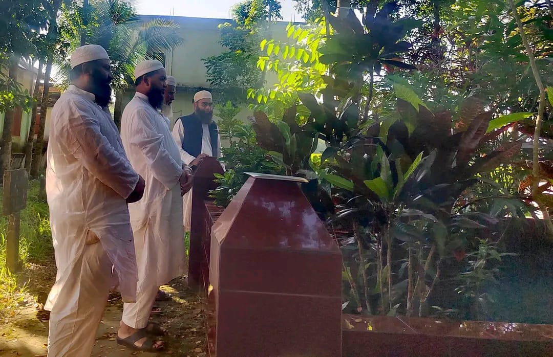 বাঘা মাদ্রাসায় জমিয়তের কেন্দ্রীয় নেতৃবৃন্দ