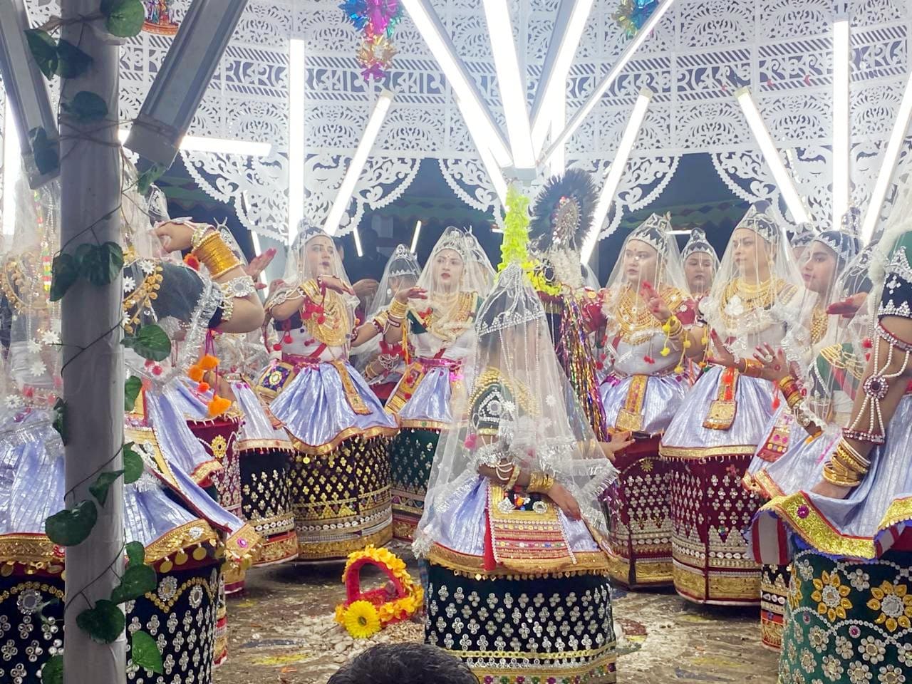 কমলগঞ্জে আনন্দ-উৎসবের আমেজে মহারাসলীলা উৎসব উদযাপন