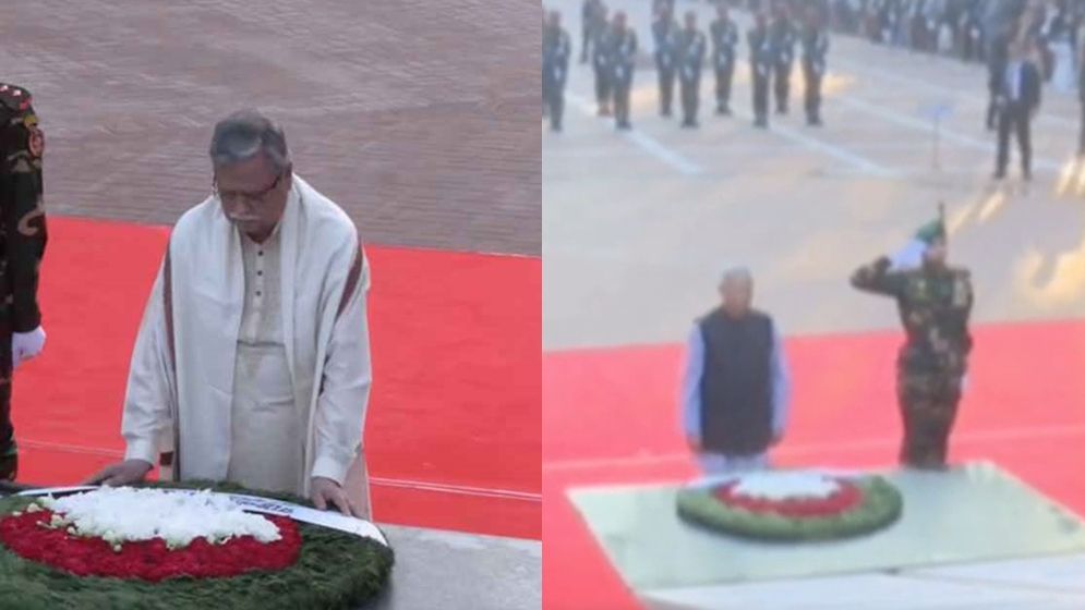 শহীদ বুদ্ধিজীবীদের প্রতি রাষ্ট্রপতি ও প্রধান উপদেষ্টার শ্রদ্ধা