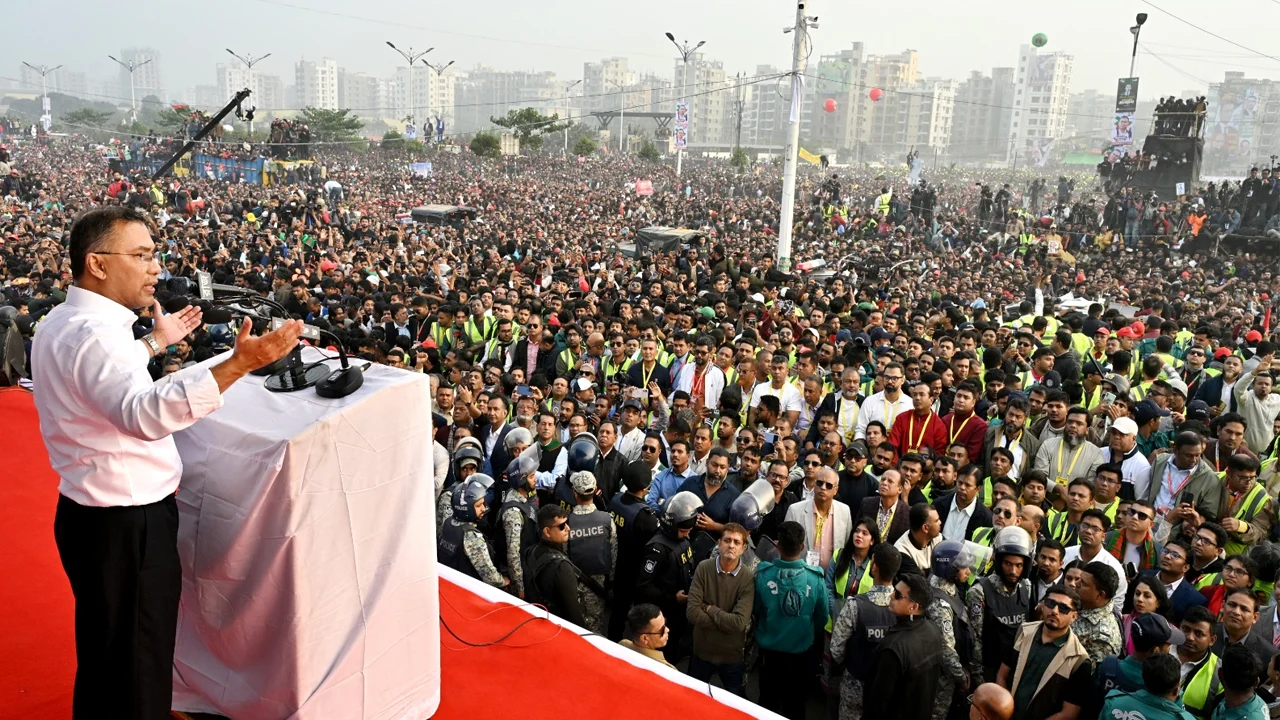 ১৭ বছর পর ঐতিহাসিক ভাষণে যা যা বললেন তারেক রহমান