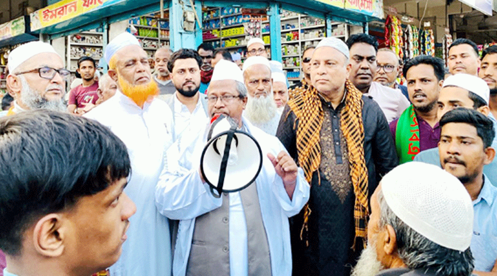 এমরান চৌধুরীর প্রচারণায় জমিয়তের কেন্দ্রীয় নেতা