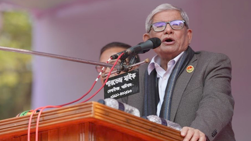 স্বাধীনতায় অবিশ্বাসীরা দেশ গড়ার কথা বলছে: সিলেটে মির্জা ফখরুল