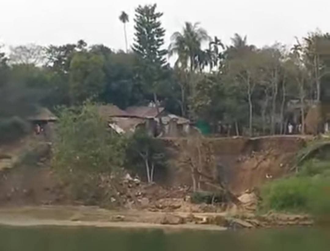 গোলাপগঞ্জে কুশিয়ারা নদীতে বিলীন বসতঘর, নিঃস্ব ৫ পরিবার