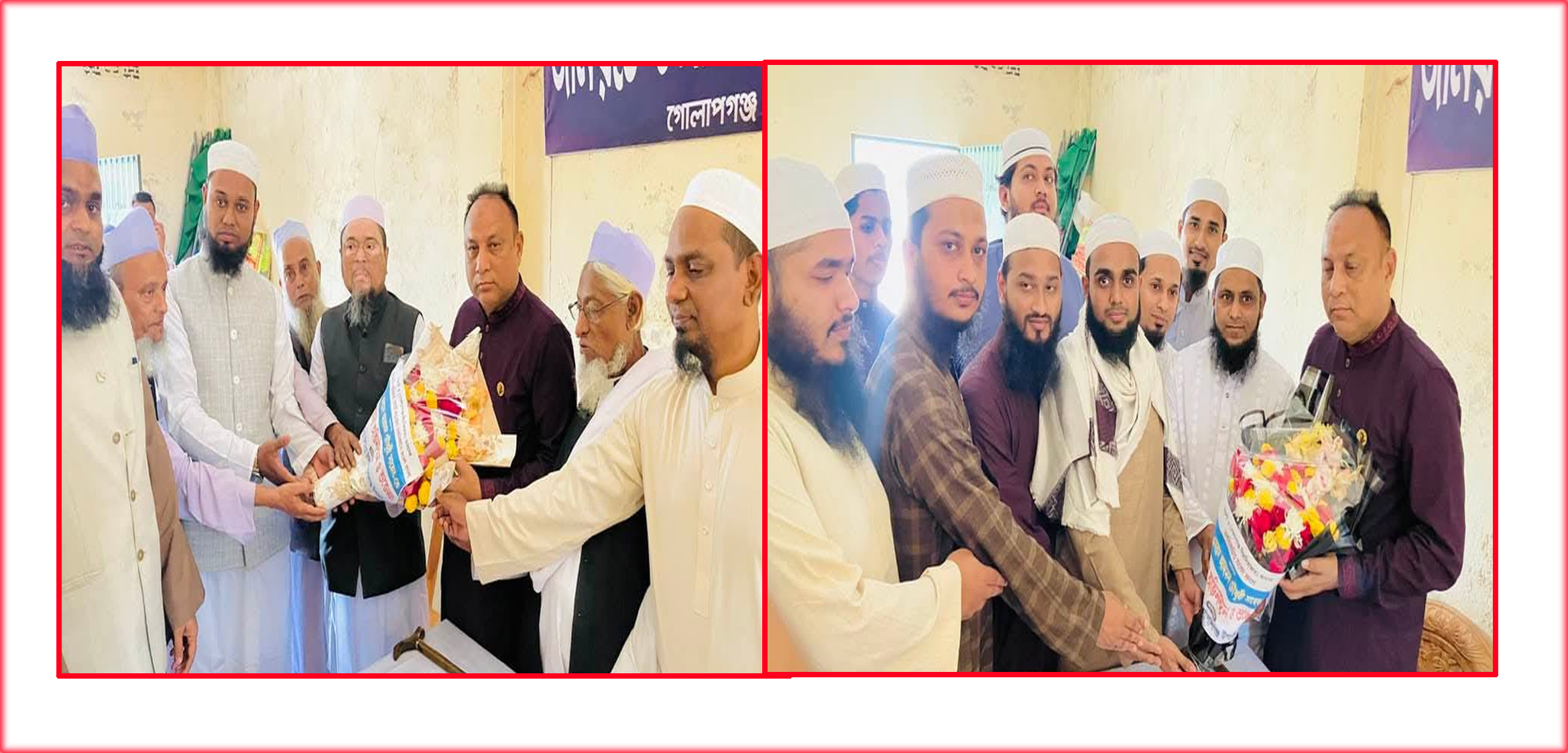 এমরান চৌধুরী এমপিকে গোলাপগঞ্জ জমিয়তের সংবর্ধনা প্রদান