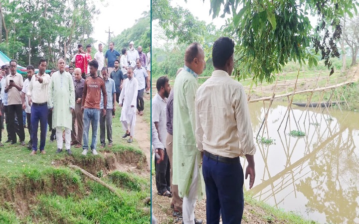 বিয়ানীবাজারে করতি খালে সেতু নির্মাণে উদ্যোগ এমপি এমরান চৌধুরীর