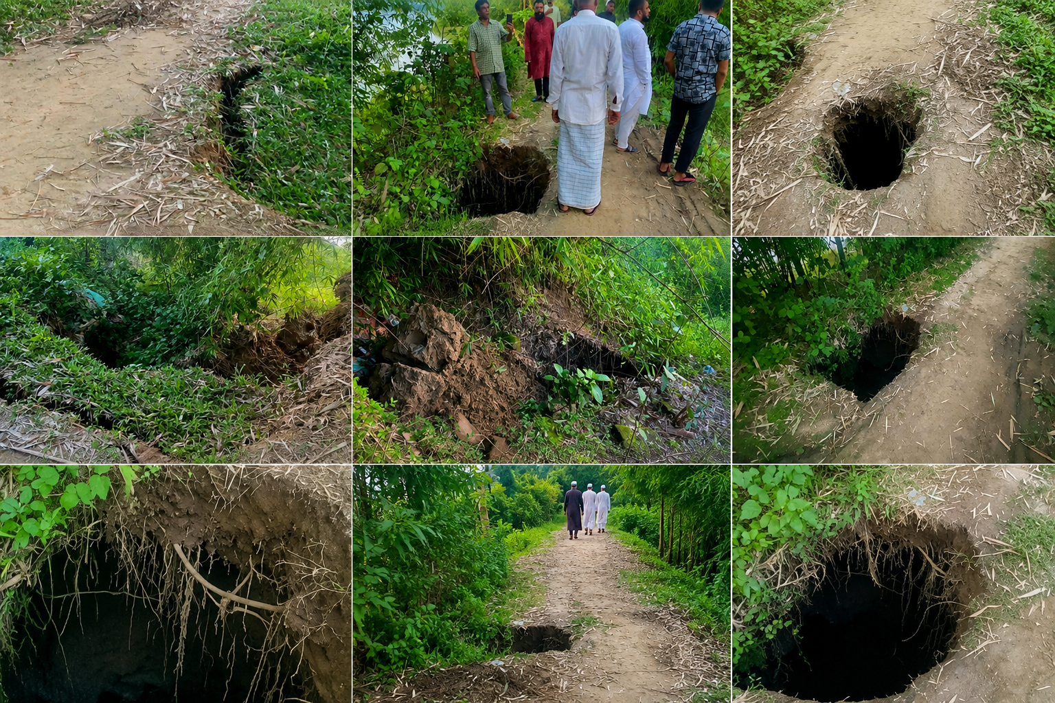গোলাপগঞ্জে সুরমা ডাইকের রাস্তা নদীগর্ভে, আতঙ্কে কয়েক গ্রামের মানুষ