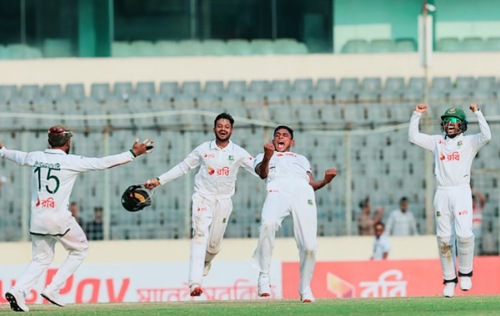 ঘরের মাঠে পাকিস্তানের বিপক্ষে বাংলাদেশের প্রথম টেস্ট জয়