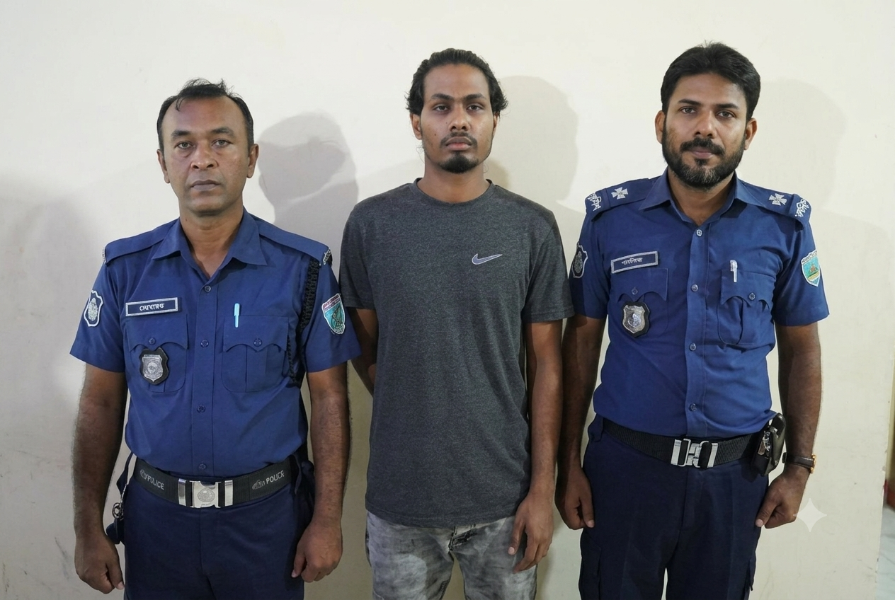 গোলাপগঞ্জ চৌমুহনীতে অস্ত্রের মহড়া: ভাইরাল ভিডিওর অভিযুক্ত আতিক পুলিশের হাতে গ্রেফতার